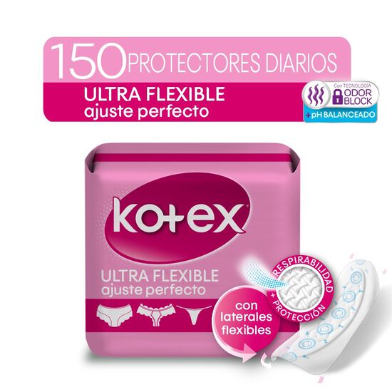 Protector Diario Kotex Ultraflexibles 150 unid